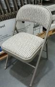 006 New Folding brown fabric padded seat & back chair 006 New Folding brown fabric padded seat & back chair
