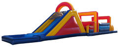 027 New Obstacle Course with Water Slide and pool 2017 027 New Obstacle Course with Water Slide and pool 2017