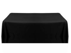 016 Black polyester tablecloth 8 foot 016 Black polyester tablecloth 8 foot