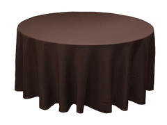 Chocolate brown round tablecloth 120 in. Chocolate brown round tablecloth 120 in.