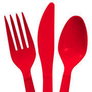 Plastic utensils packages of 48 (assorted colors) Plastic utensils packages of 48 (assorted colors)